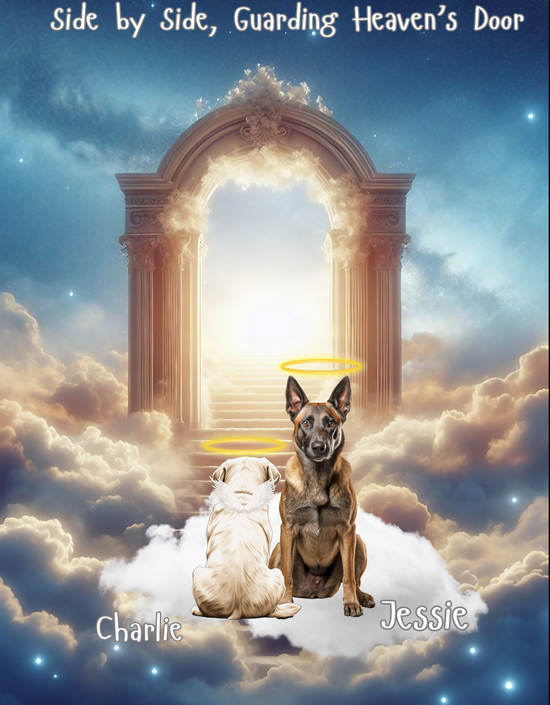 Honor your beloved pet with a personalised memorial photo frame