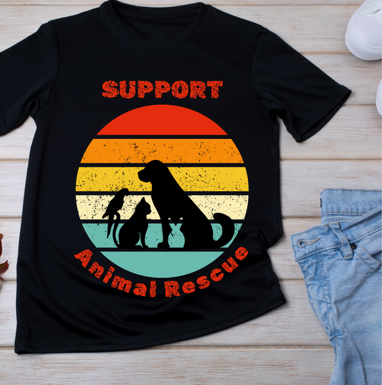 Rescue & Adopt: Support Animal Rescue T-Shirt
