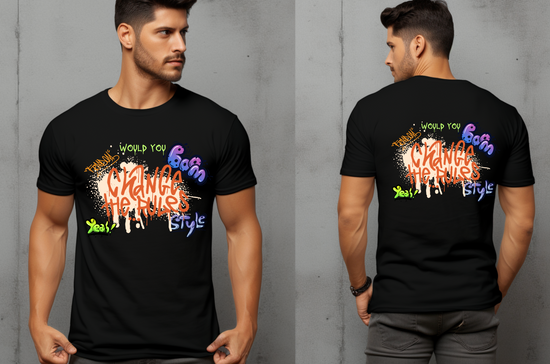 Would You Change the Rules?” Bold Statement T-shirt – Rebel Graphic Tee for Trendsetters