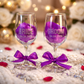 Personalised Engraved Wedding Glasses Set – Bride & Groom