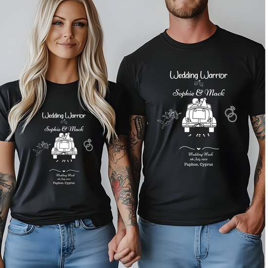Wedding Warrior Custom T-Shirt for Bride, Groom, and Guests