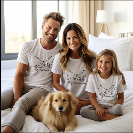 Together Forever” Custom Family T-Shirt with Couple Holding Hands