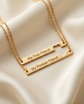 Personalised Interlocking Necklace Set – Custom Engraved Gift for Two