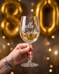 Personalised “Hello Eighty” Engraved Wine Glass – 80th Birthday Gift