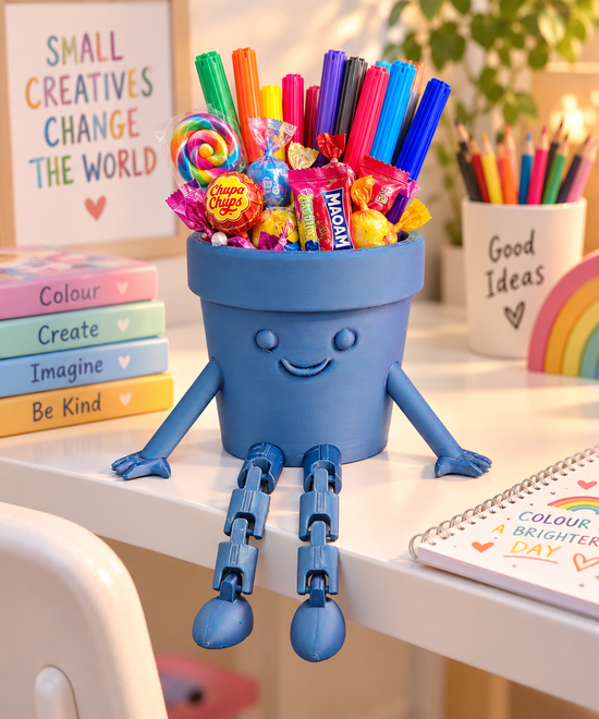 Happy Pen Pot Buddy – 3D Printed Kids Pencil Holder