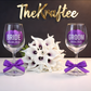 Personalised Engraved Wedding Glasses Set – Bride & Groom