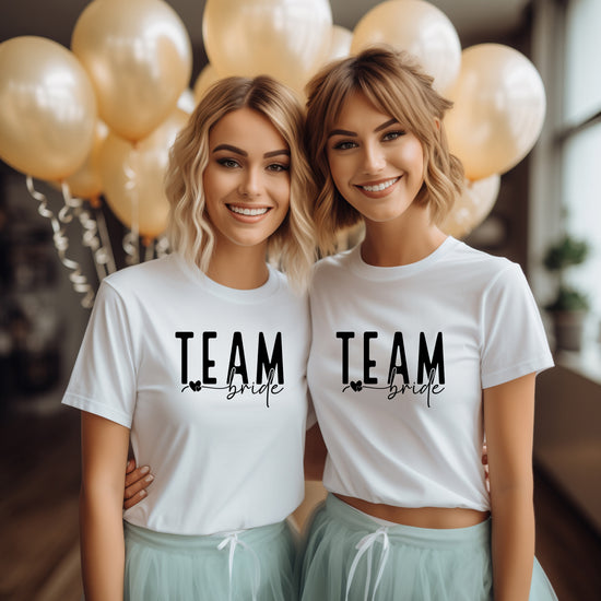 “Team Bride” Custom T-Shirt for Bridal Squad